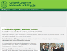 Tablet Screenshot of collectiflogement.be